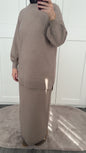 Aya skirt set taupe