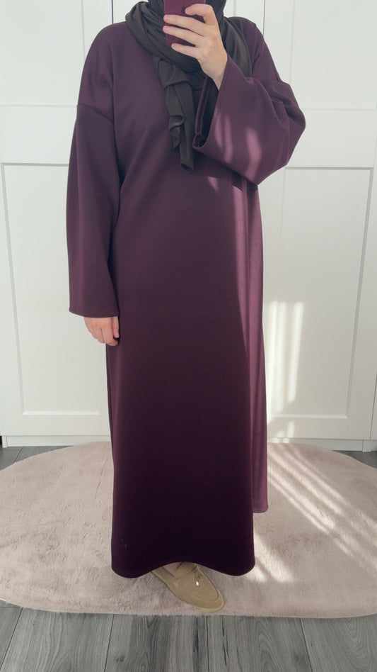 Overszised dress bordeaux