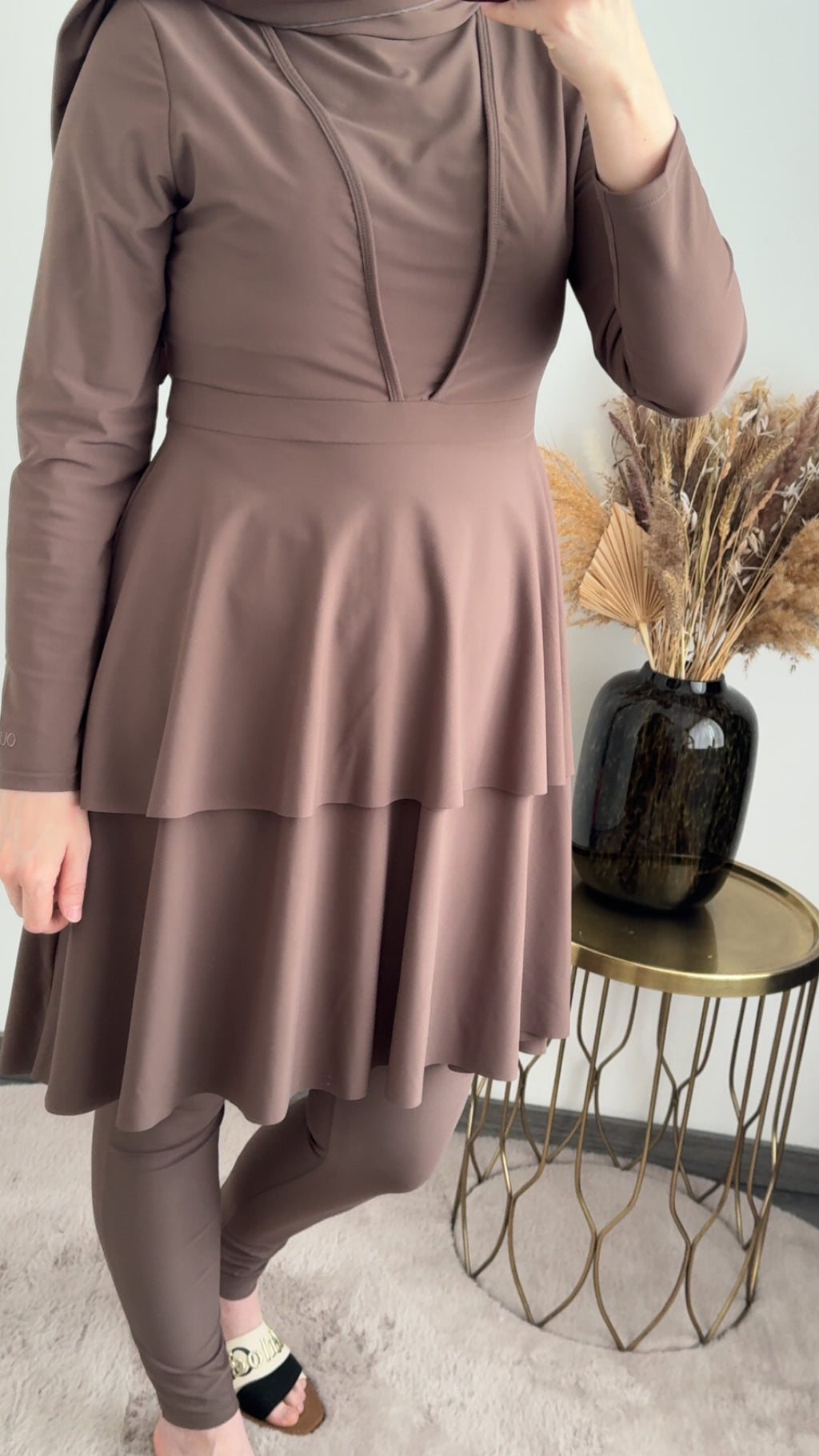 Burkini lichtbruin