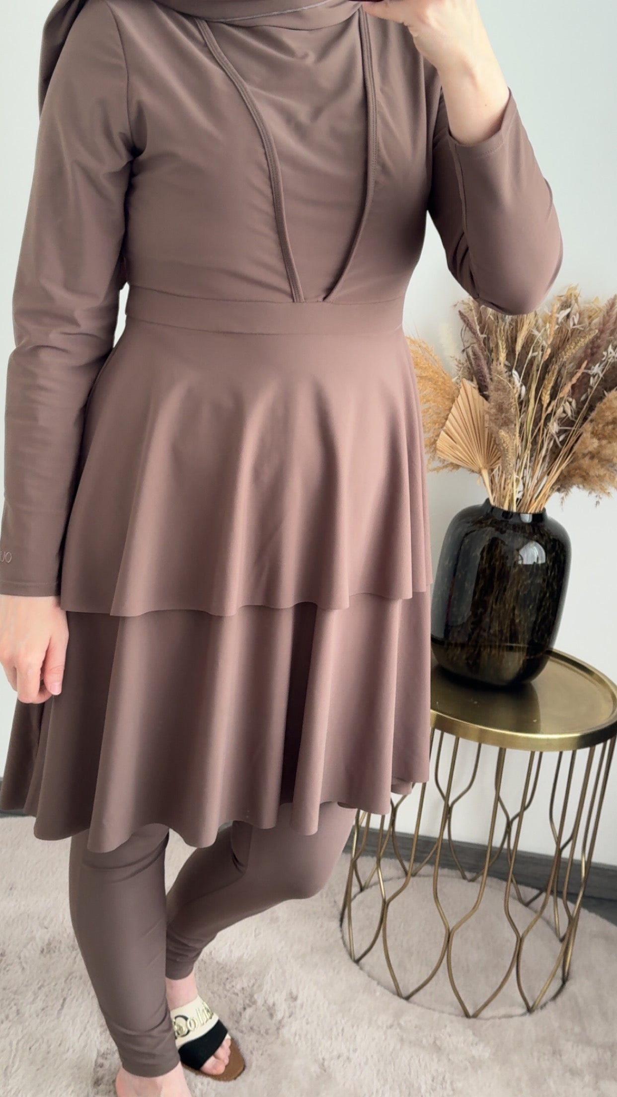 Burkini lichtbruin