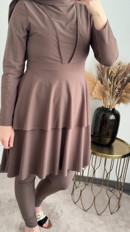 Burkini lichtbruin