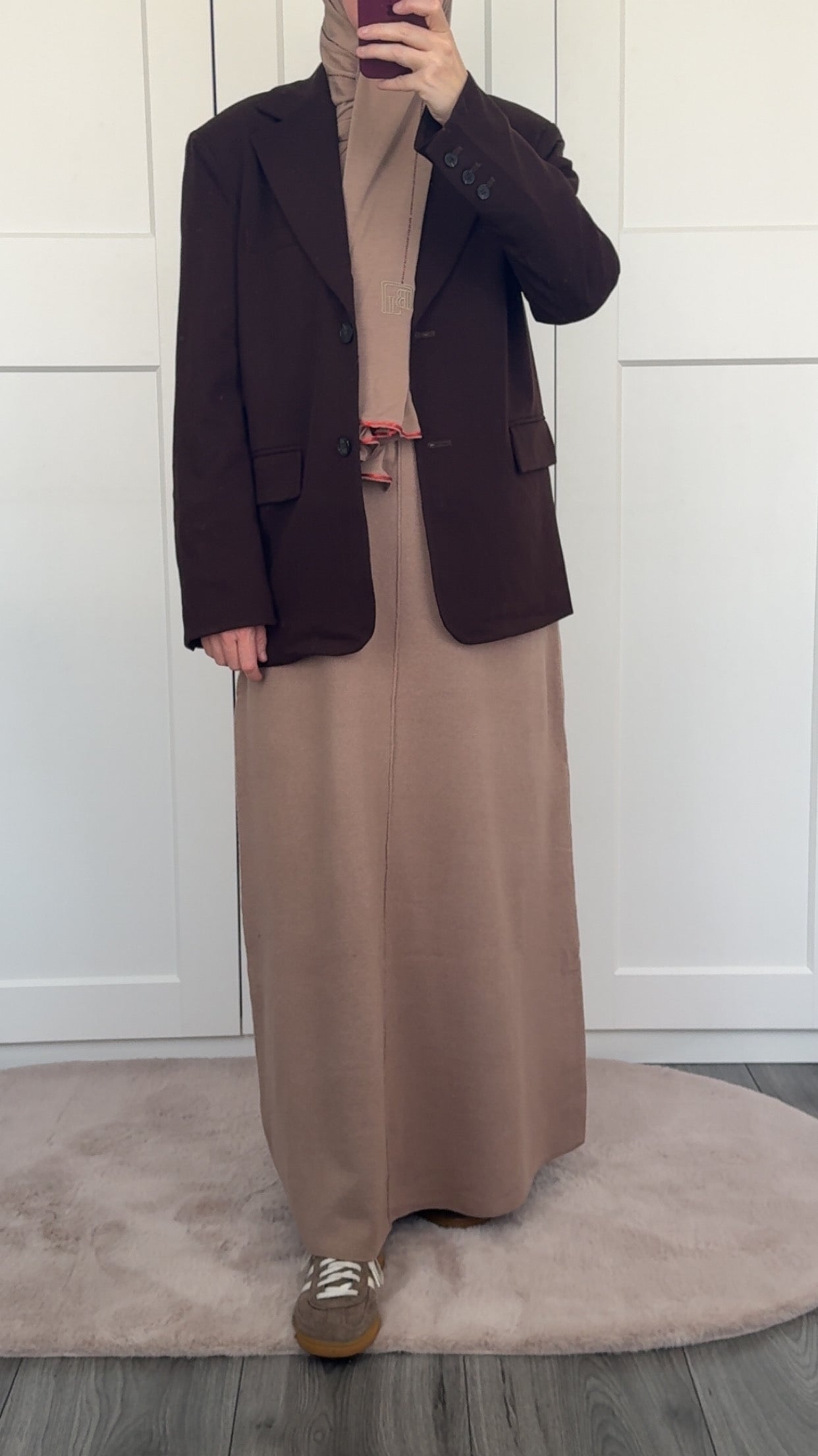 Oversized blazer brown