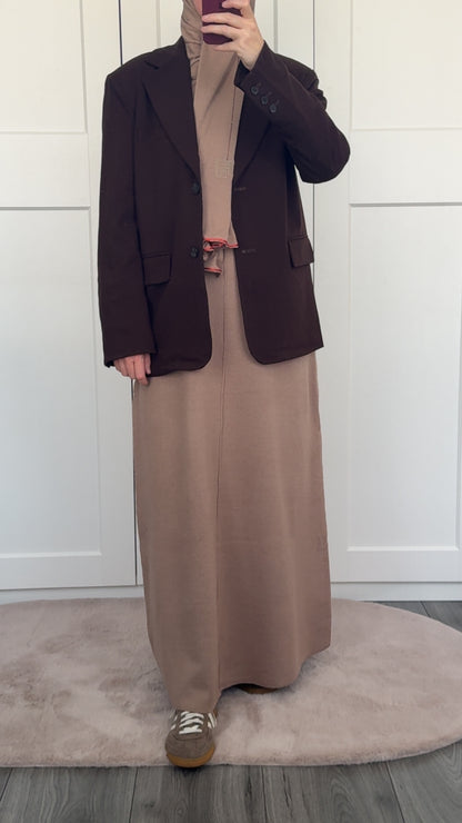 Oversized blazer brown