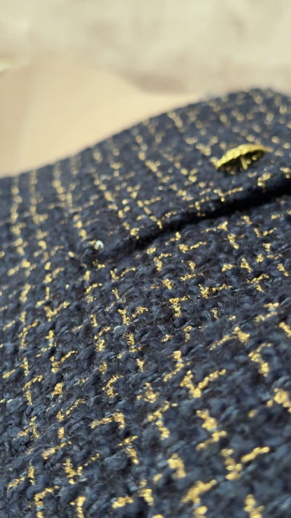 Boucle blazer darkblue