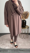 Burkini oversized lichtbruin