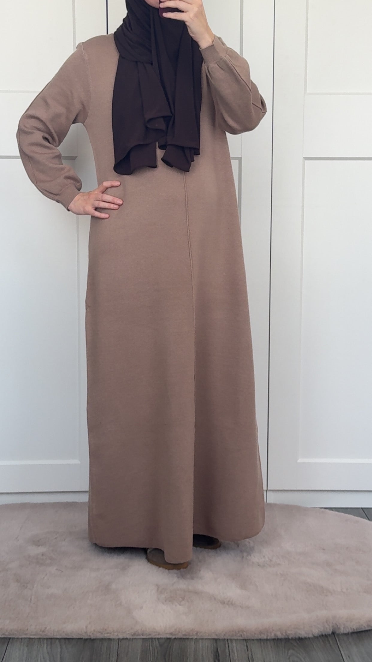Taupe dress