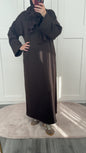 Oversized dress darkbrown