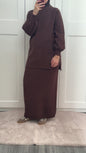 Aya skirt set darkbrown