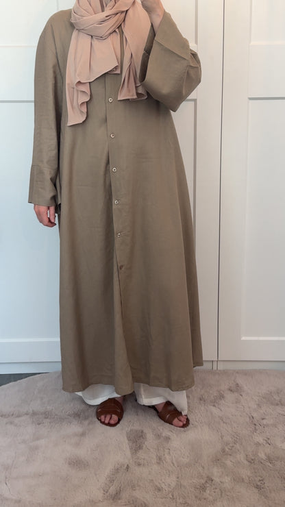 Linnen brown dress