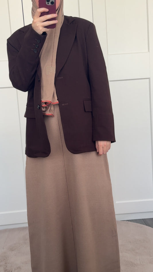 Oversized blazer brown