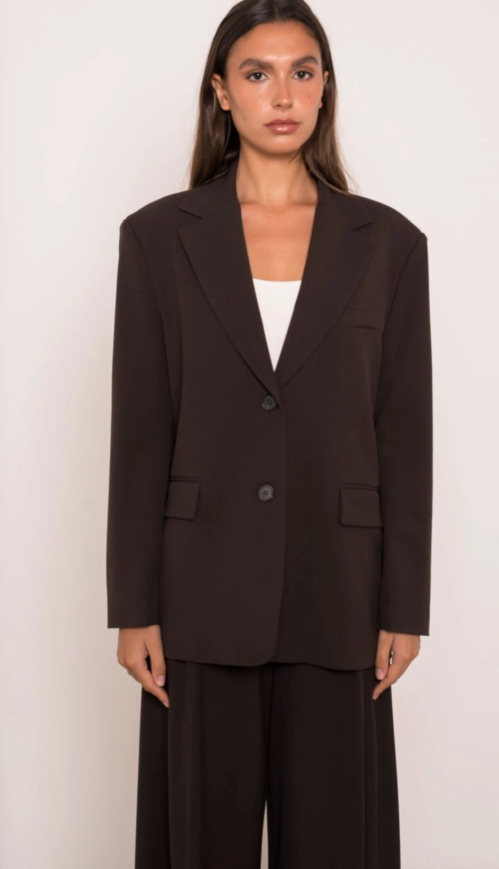 Tasmin blazer darkbrown