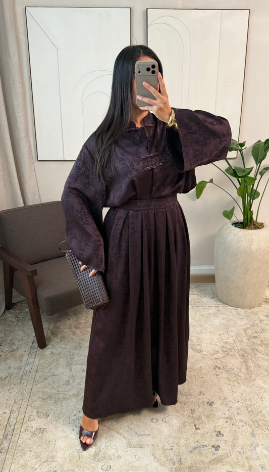 Purple skirt set